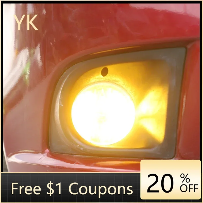 

For Mitsubishi Eclipse 2006-2011 PVC Yellow Car Front Fog Lights Lights Film Trim Sticker Car Accessories