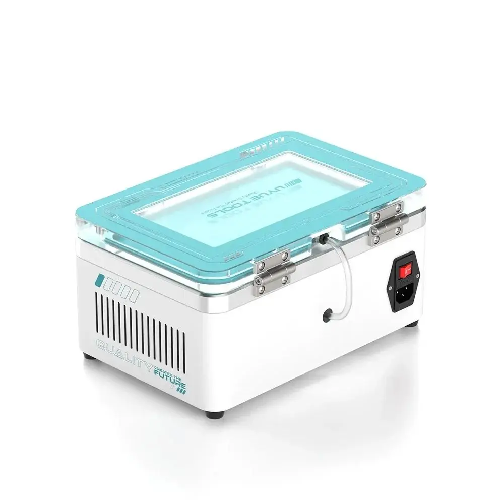 Máquina de laminação de tela curvada UYUE Q1 com compressor de ar embutido, remoção eficiente de bolhas para reparos de telefones celulares