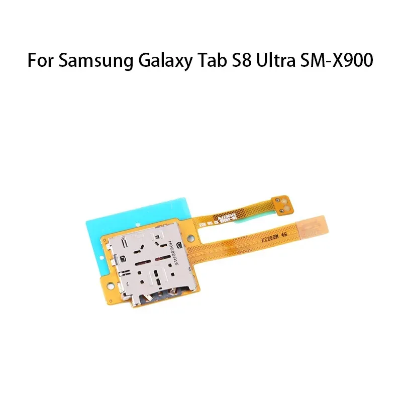 

SIM Card Reader Tray Flex Cable Socket Holder Connector Contact Plug For Samsung Galaxy Tab S8 Ultra Sm-A900
