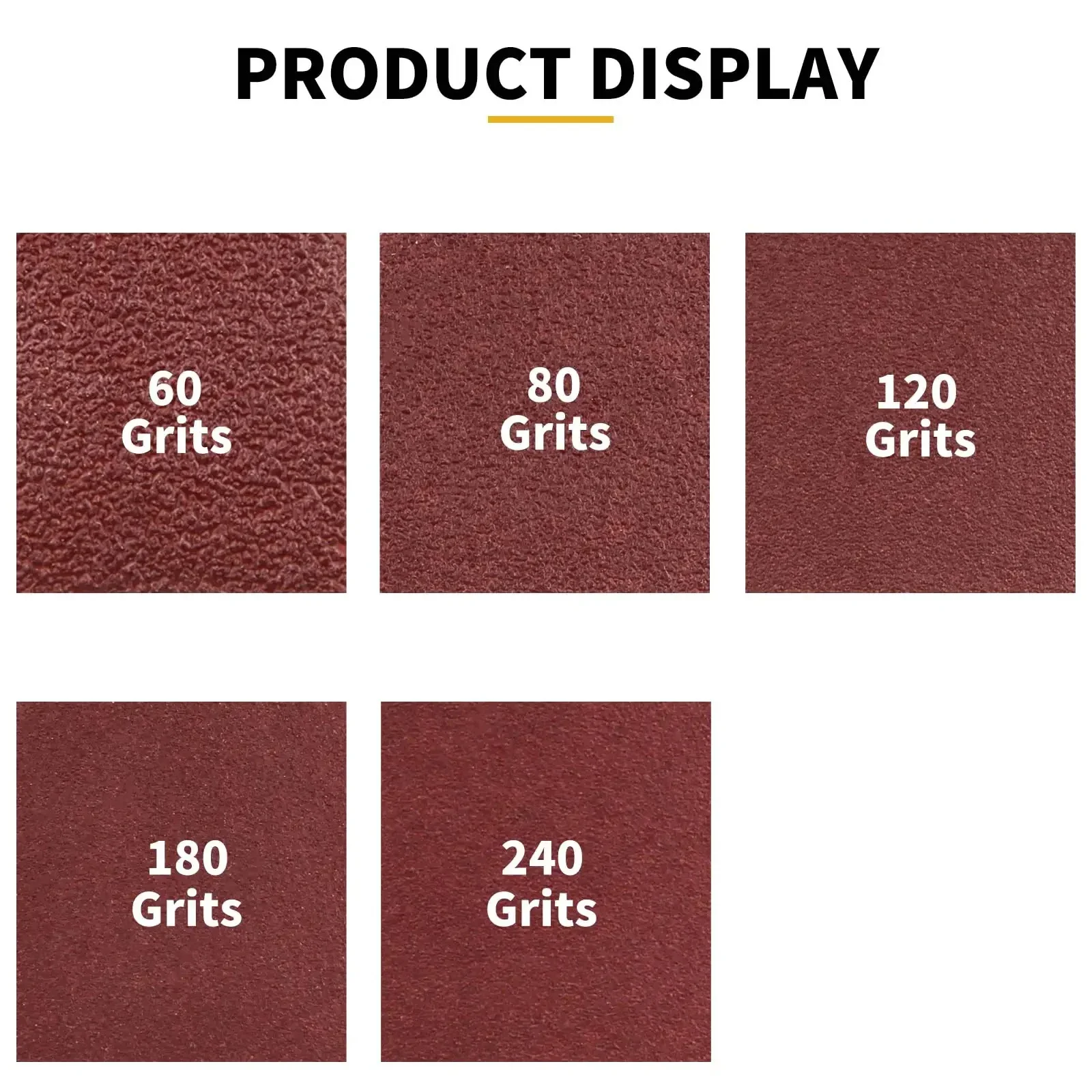 38*55 mm Triangle Finger Detail Sandpaper 40/41 Pcs Hook and Loop Assorted 60-800 Grit for Polishing and Sanding Wood Metal