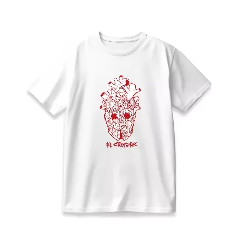 Dorohedoro Peripheral Hungry Bug Short-Sleeve T-Shirt Trendy Cartoon Two-Dimensional Anime Style Summer Men's Clothing T Shirts