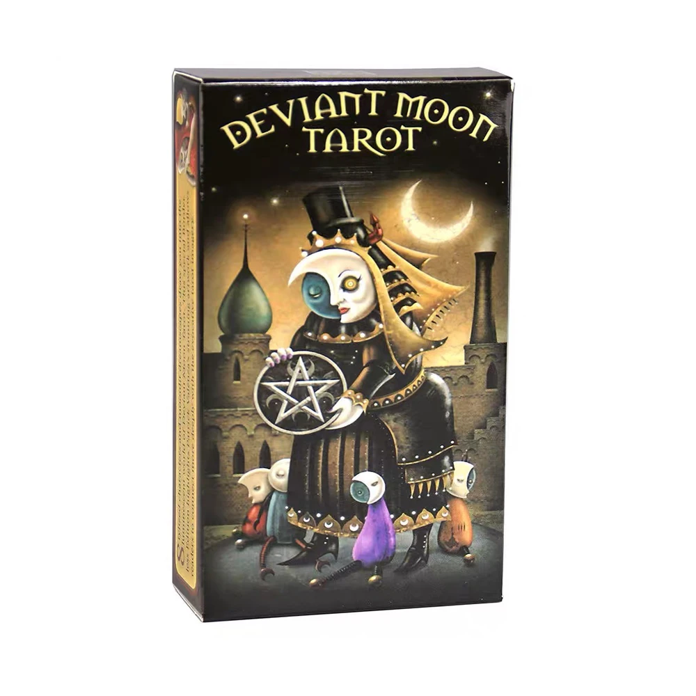 78pcs/deck Deviant Moon Tarot Cards Fantasy Art Deck for Inner Wisdom & Soul Exploration Perfect Party Romantic Christmas Gifts