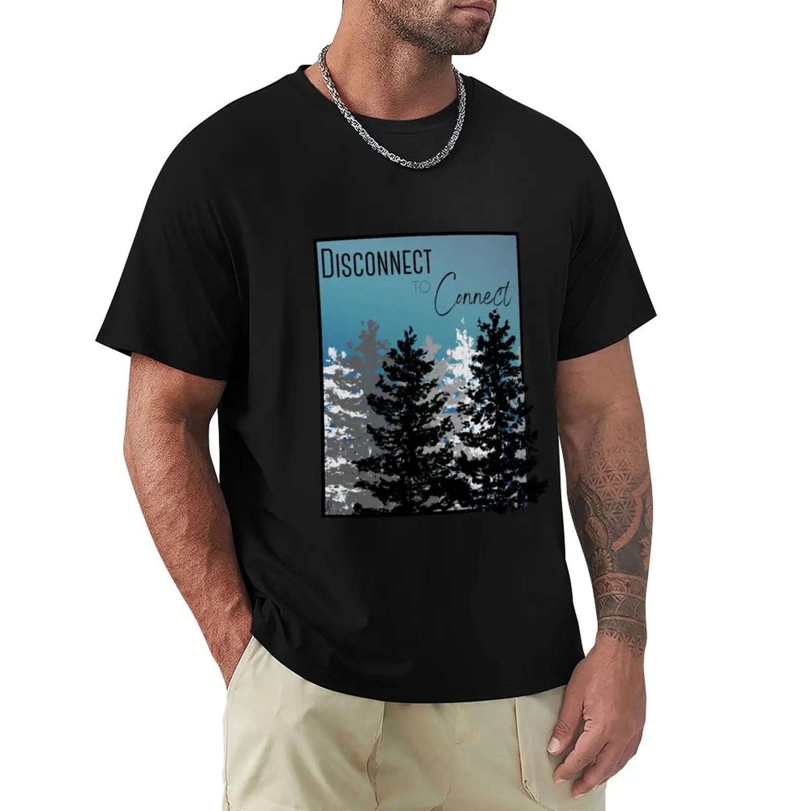 Disconnect to Connect T-Shirt Athletic Fit Sports Short Sleeve Top