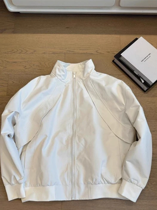 

Мужская футболка с воротником-стойкой Jaet Deconstructed Patchwork Soft ell, весенне-осенняя футболка Cleanfit, верхняя одежда в американском стиле Sle