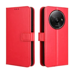 For Xiaomi Redmi A3X Anti-fall Leather Phone Case Non-slip With Lanyard Stand Holder For Mi Redmi A3 Business Wallet Clip