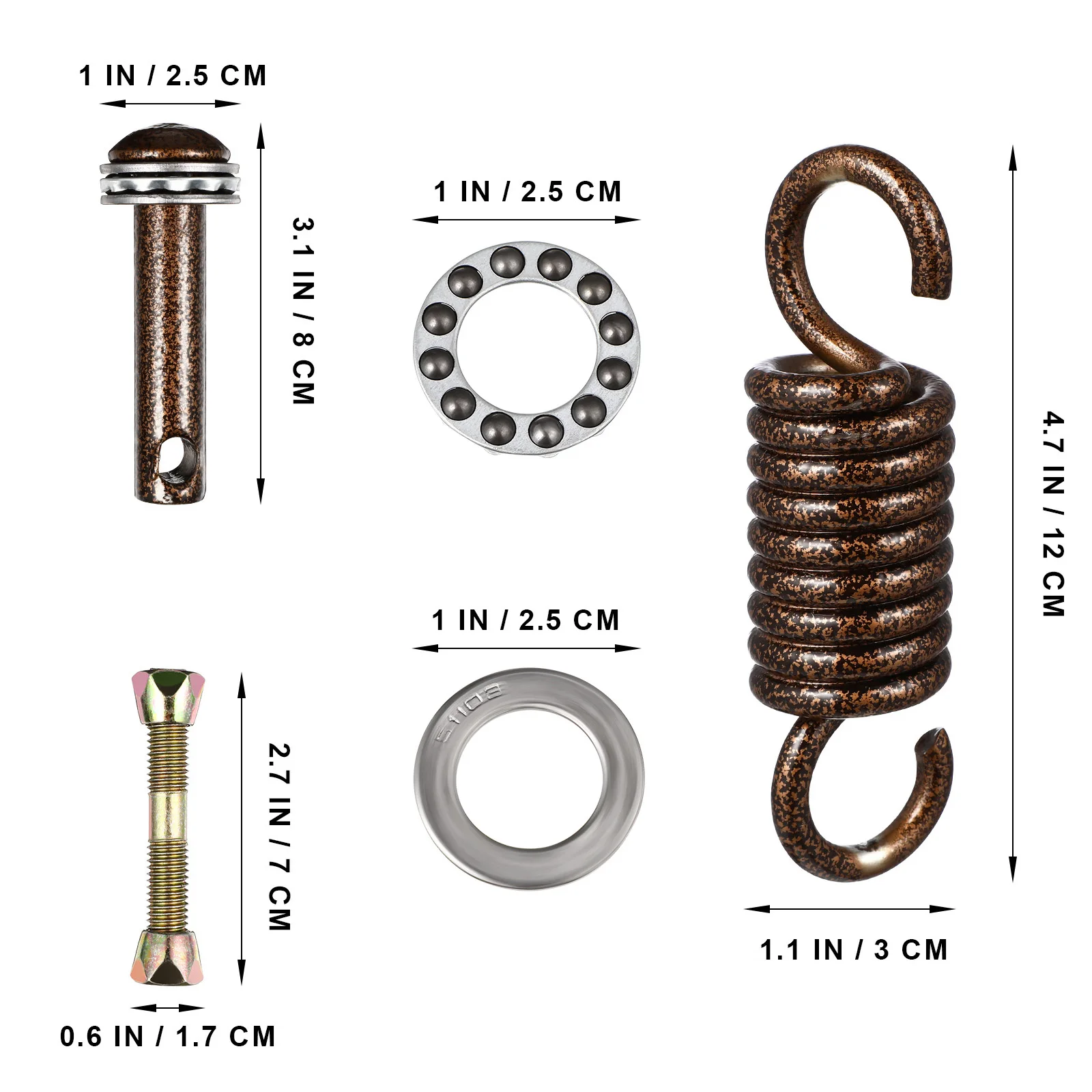 Hammock Hanging Swing Chair Hook Outdoor Kit Hooks Heavy Ceiling Porch Hanger Duty Springs Suspension Accessories Chairs Parts image 6