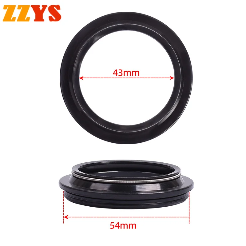 43x54x11 43 54 11 43*54*11 Front Fork Oil Seal Dust Seals Cover For Harle* Davidso* VRSCF1250 V-Rod Muscle 2009-2017 VRSCF 1250