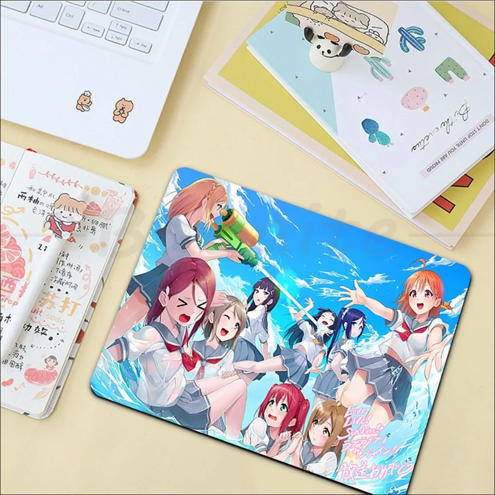 Love Live School Idol Project Anime Mousepad pad Mat Rubber mousepad Desk Mat Size for large Edge Locking Game Keyboard Pad