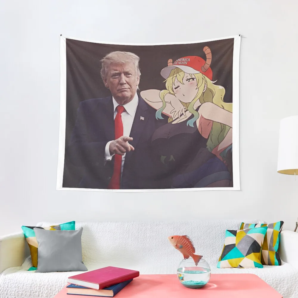 

Lucoa Quetzalcoatl feat. Donald Trump Tapestry Room Decor House Decoration Tapestry