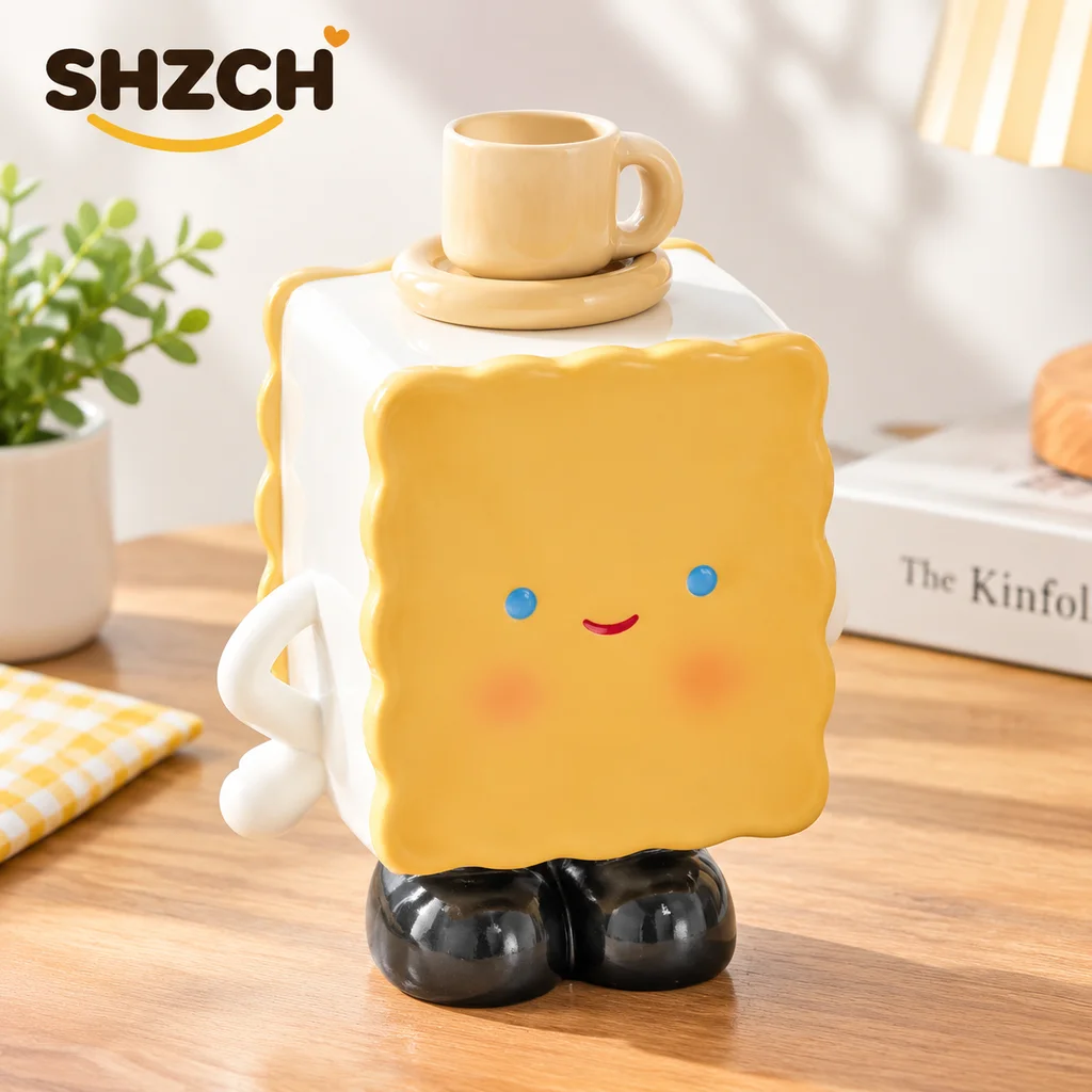 MOMO Biscuit Side Table Shoe Changing Stool Cartoon Shape Resin Ornaments Home Living Room Bedroom Decoration Small Stool