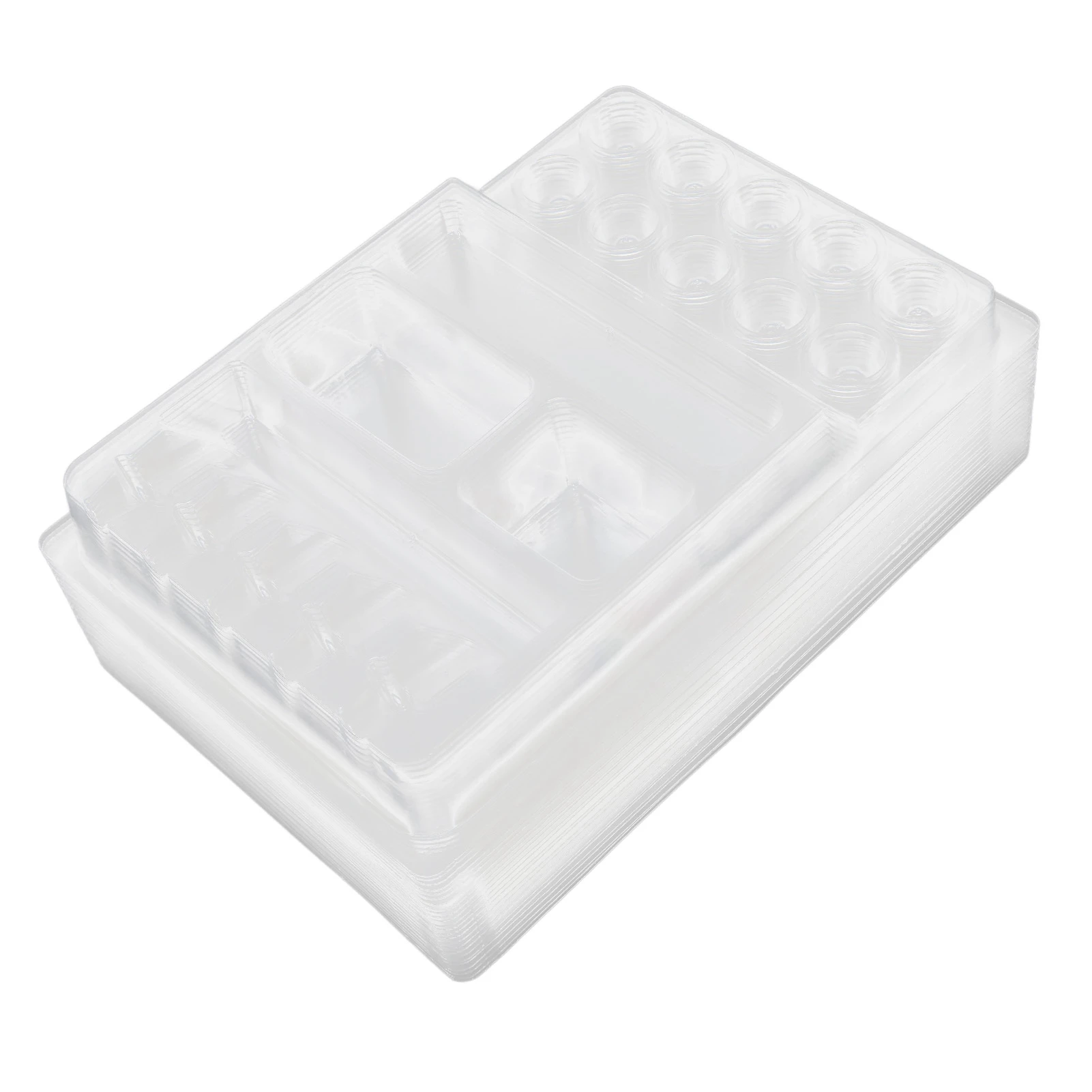 

Tattoo Pigment Tray 25pcs Disposable Tattoo Ink Cup Tray Professional Plastic Tattoo Cartridge Needle Pigment Holder Stand