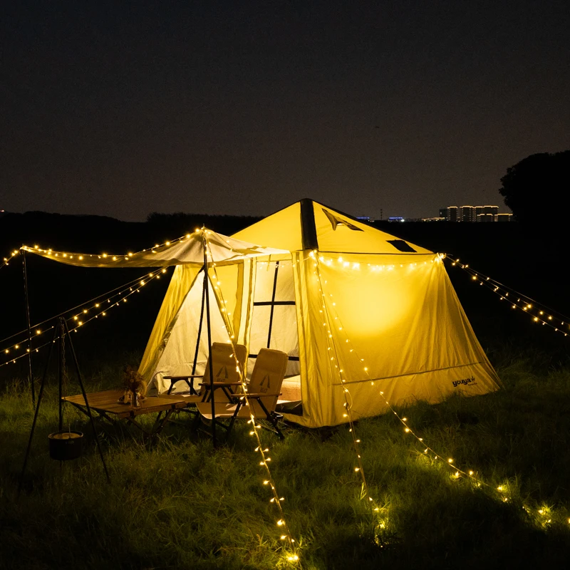 

Easy Setup Outdoor Inflatable Air Tent For Family Glamping Lightweight And For 2-3 Persons