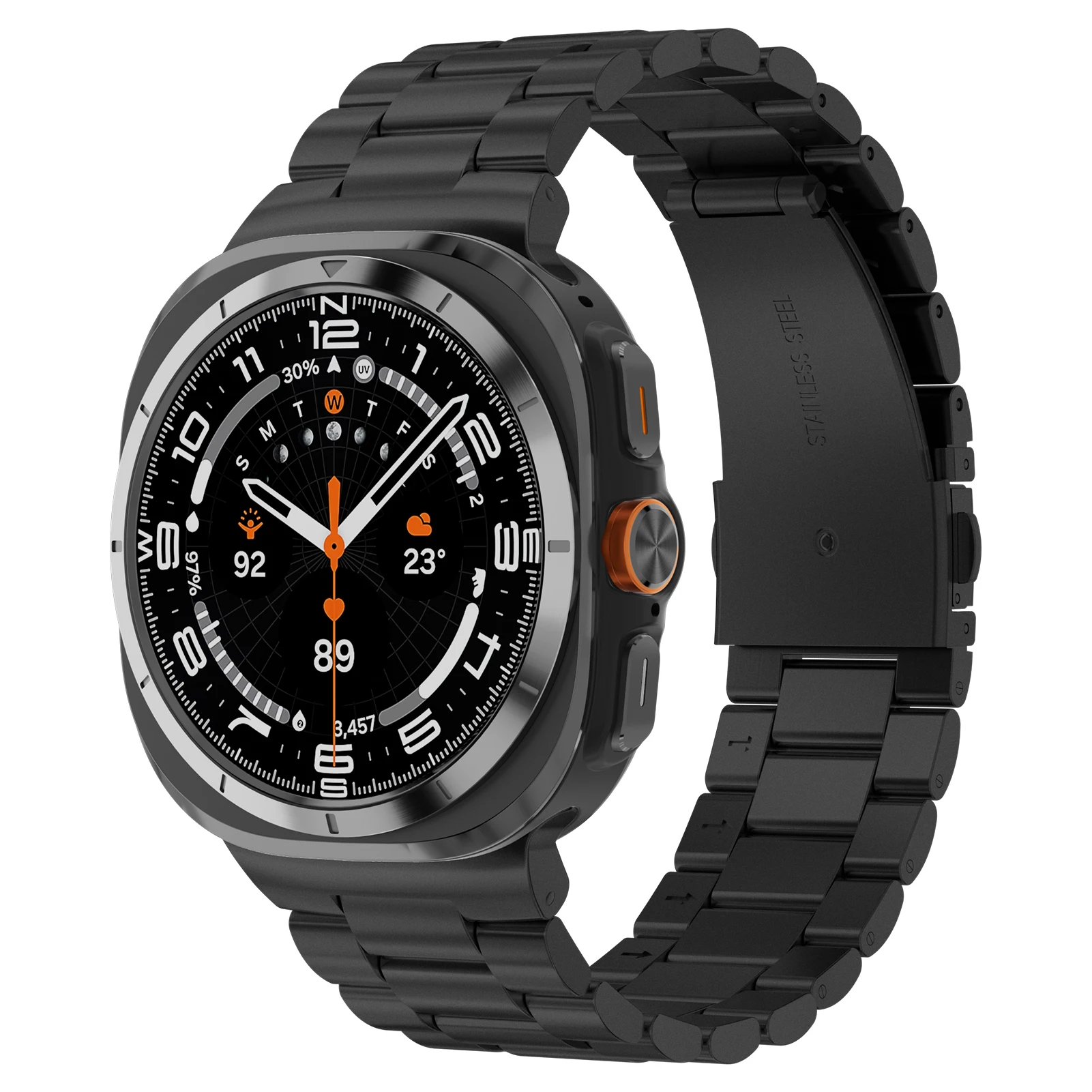 

Ремешок из нержавеющей стали для Samsung Galaxy watch 7 ultra, металлический браслет 47 мм, аксессуары для часов