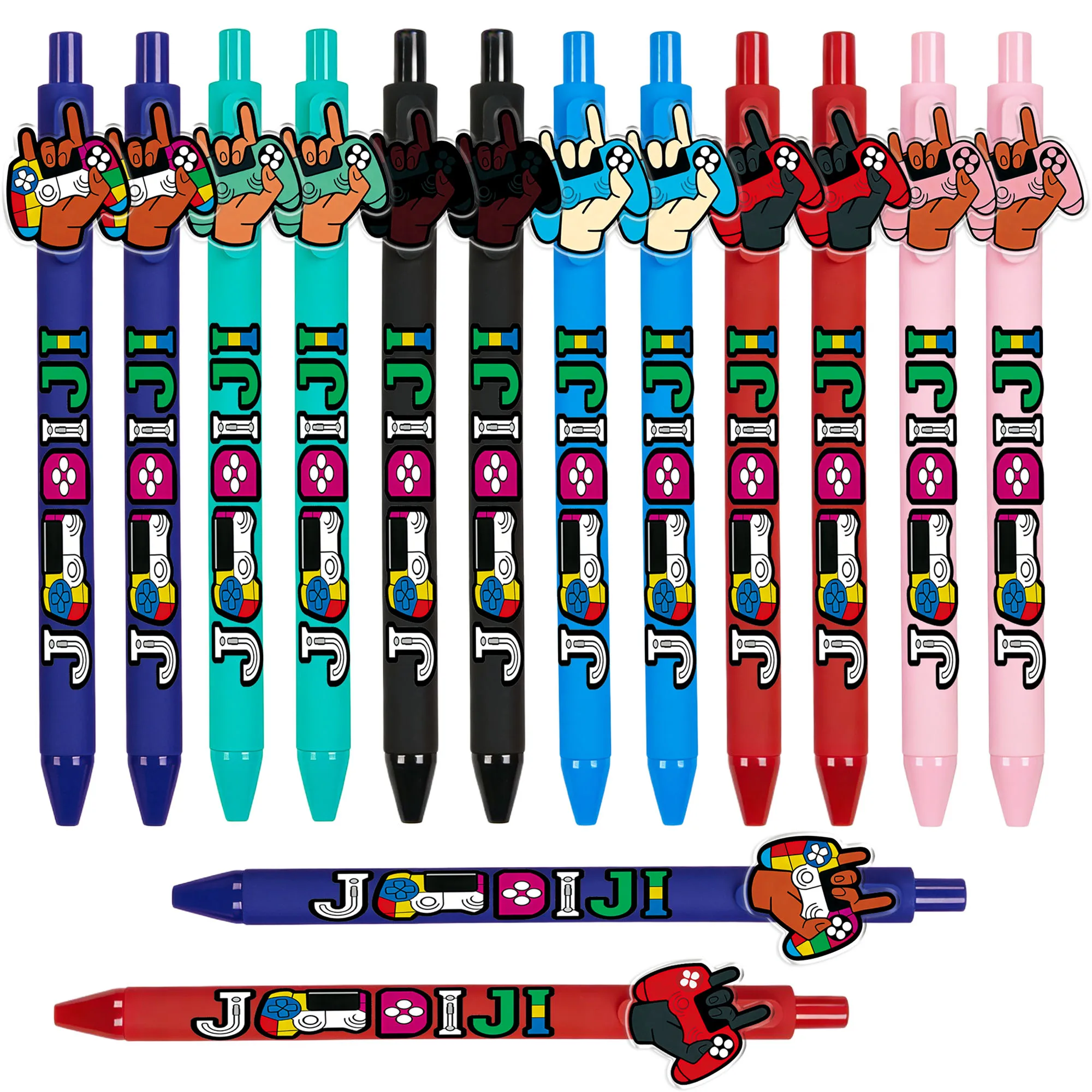 

6 pieces / 14 pieces game controller themed push-button ballpoint pen. Office pen for gamers, students.