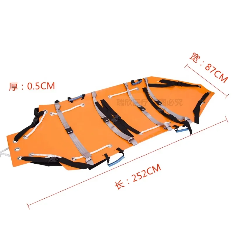 orange roll type EVA multifunctional rescue stretcher