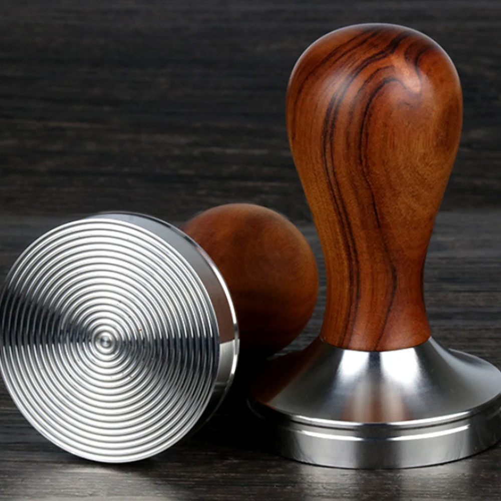 

Wooden Espresso Machine Grinder, Coffee Tamper, Powder Hammer, Barista Accessories, 51mm, 53mm, 58mm