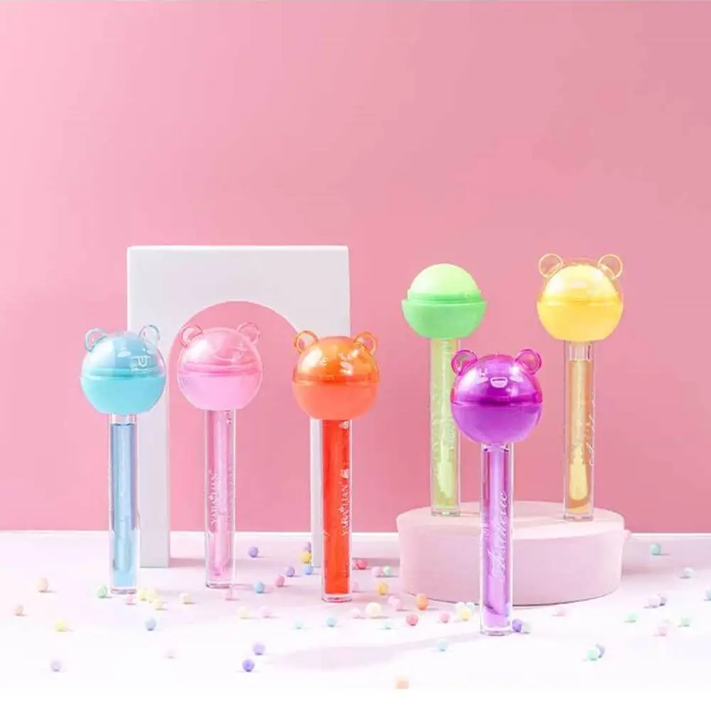 Hoge kwaliteit waterdichte Lollipop lippenbalsem Langdurige 2-in-1 Moisturizer Candy Lipglazes Lipstick