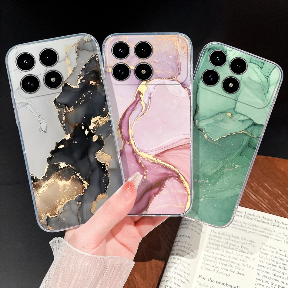 ل Xiaomi Poco F8 Pro جراب هاتف الجمال الزهور لينة سليم بولي TPU غطاء سيليكون شفاف ل Poco F 8 Pro الإسكان خفيفة الوزن