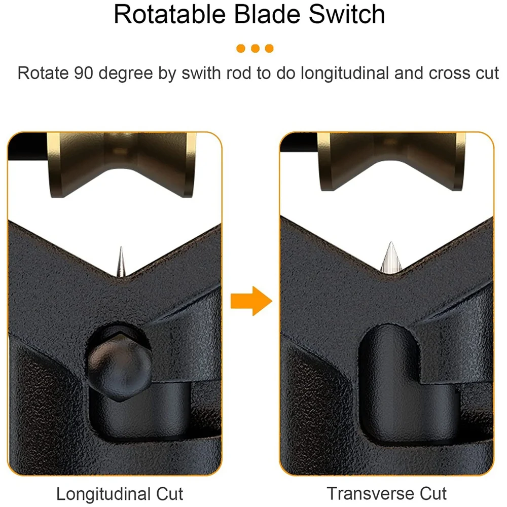 Cable Stripper 8-28.6mm Transverse Armored Cable Stripping Knife Fiber Optic Cable Slitter