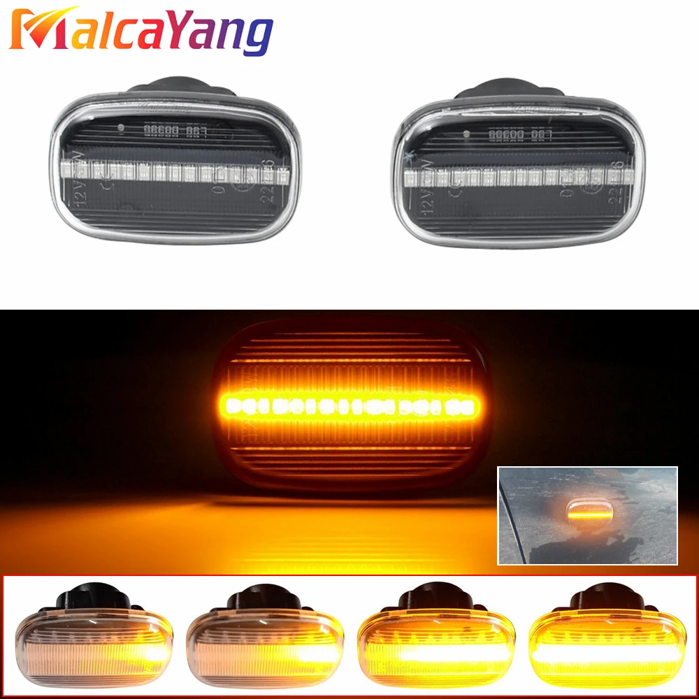 Pair Dynamic Led Side Marker Flowing Turn Signal Light Panel Lamp For Toyota Celica Caldina Corolla Hilux Avensis for Lexus GS