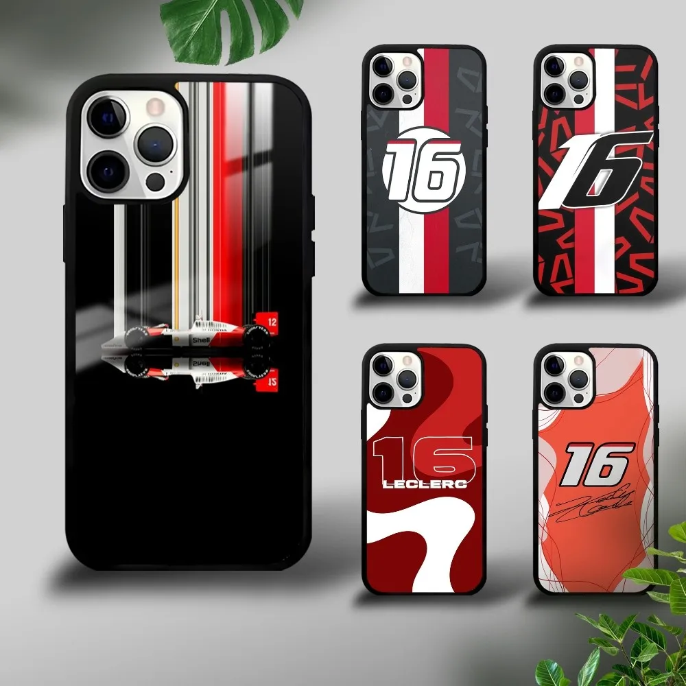 C-Charles Leclerc 16 Monaco Racer Phone Case For iPhone 16 15 14 13 12 11 Pro Xs Max Mini Plus Celulares Hard Funda