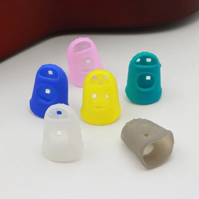 Guitar Fingertip Protectors 5 PCS Silicone Finger Guards 5 Sizes