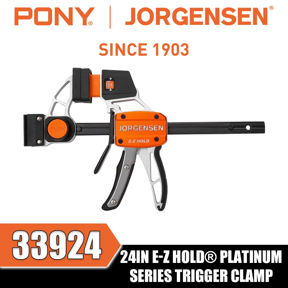 PONY&JORGENSEN 33906 33912 33918 33924 33936 E-Z HOLD® Platinum Series Trigger Clamp Carpentry Jigs and Fixtures Hand Tools
