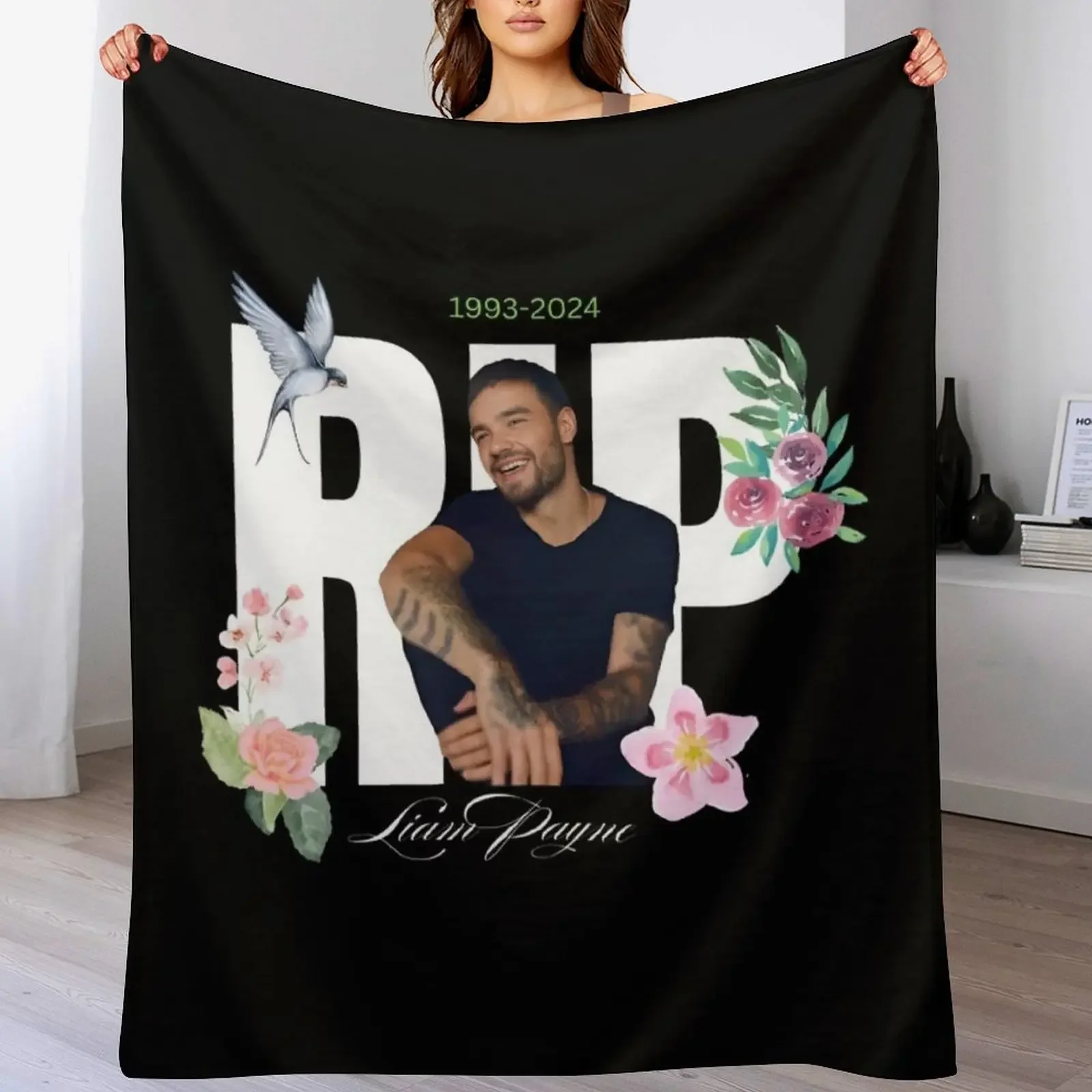 

liam payne Throw Blanket Single anime Luxury Thicken Moving Blankets