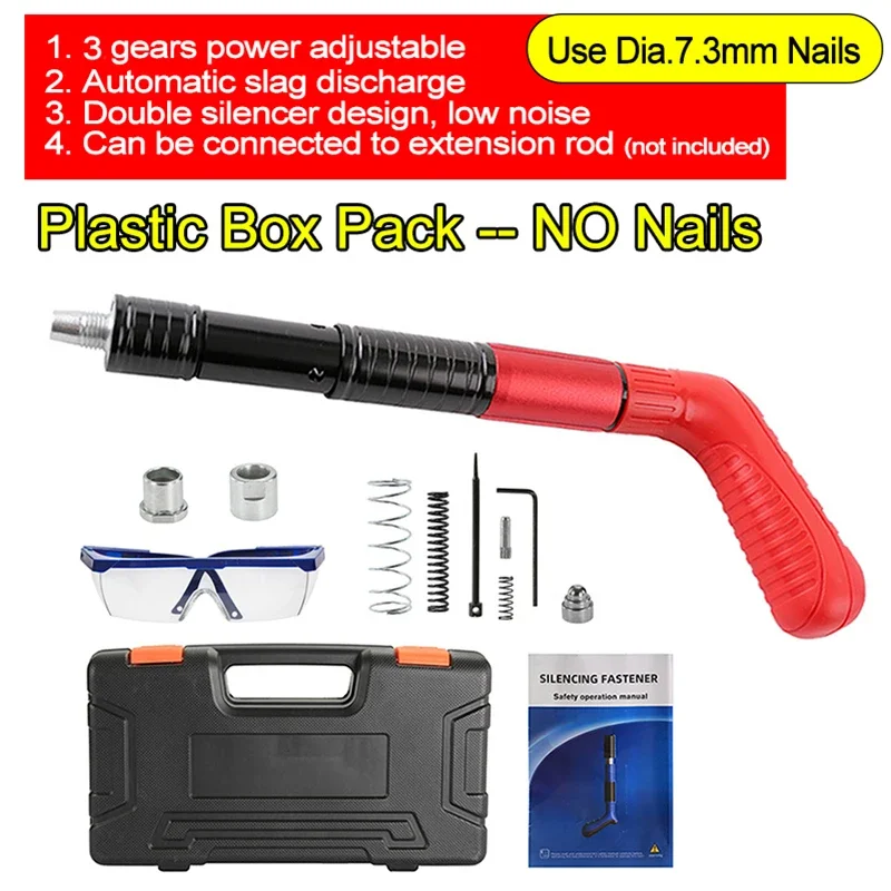 

3 Gears Adjust Steel Nail Gun Mini Nails Gun Power Tool for Air Conditioner Installation Ceiling Wall Anchor Wire Slotting