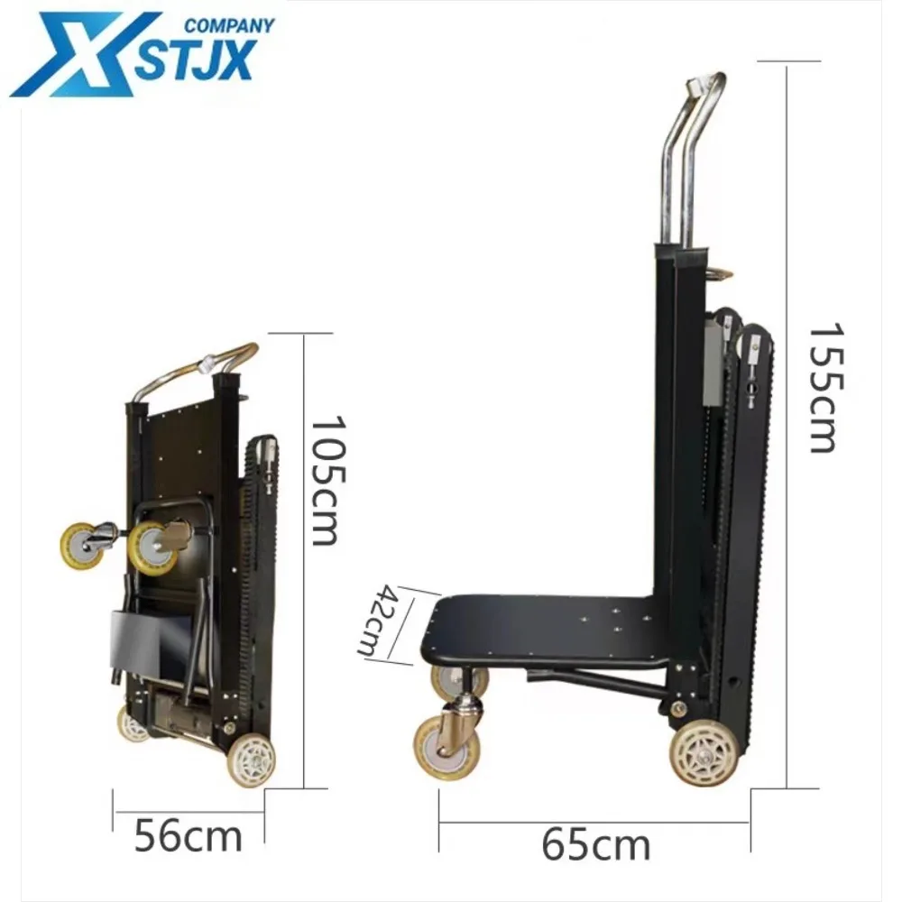 Tank-style silent electric crawler stair climbing tool for furniture, home appliances and building materials
