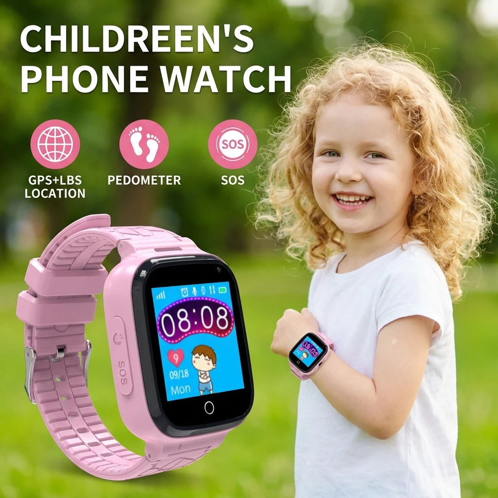 

Детские умные часы с GPS/LBS-трекингом, функцией SOS, голосовым монитором и возможностью звонков для iOS/Android: подарок для мальчиков и девочек