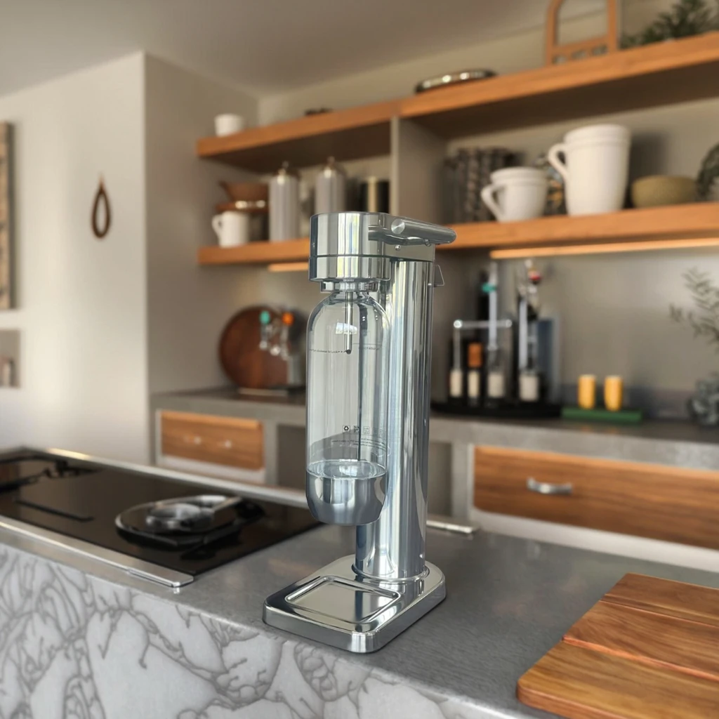 1L Carbonated Beverage Machine - User-Friendly, No Power Required, Built-In Safety Valve, Food-Safe PET Design