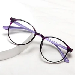 Classic Computer Glasses Full Frame Women Men Anti Blue Light Vintage Round Eyewear Blocking Glasses Optical Spectacle Eyeglass