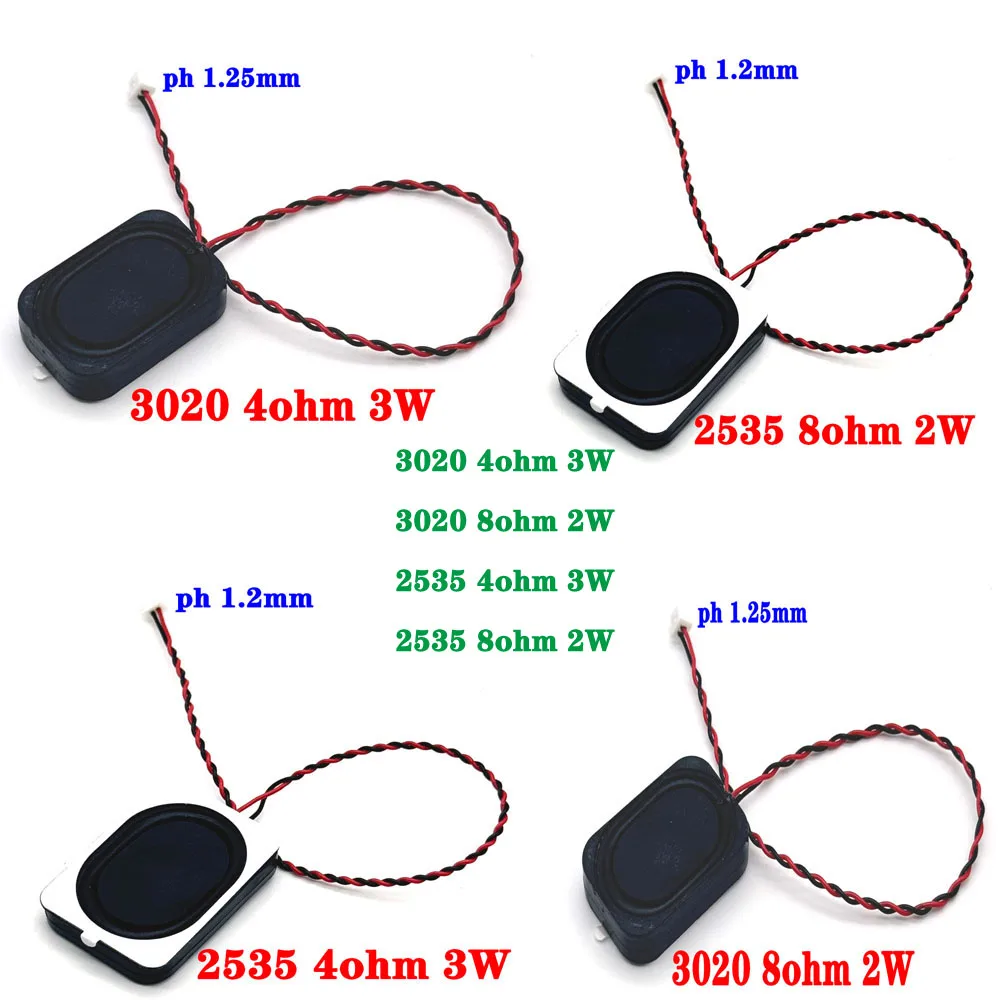 

2535 3525 2030 4 Ohm 3w 8 Ohm 2W Speaker Cavity 4Ω 8Ω 2 3 Watt BOX Bluetooth-compatible Audio Speaker for Notebook Computer