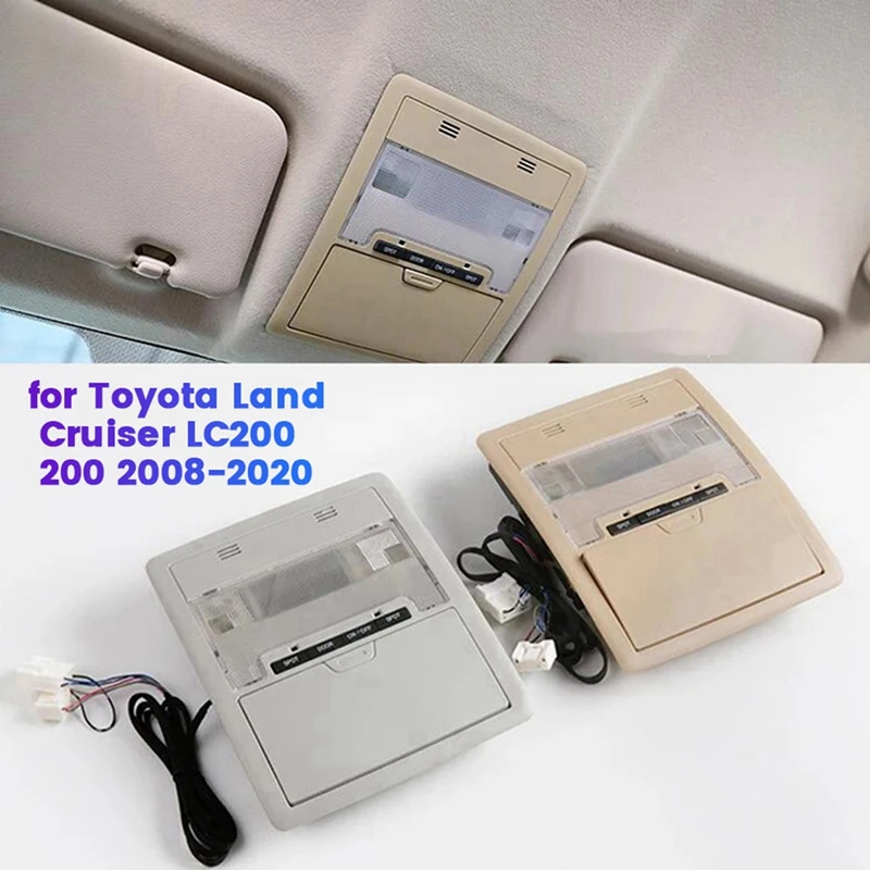 

Overhead Console Reading Map Lamp Assembly For Toyota Land Cruiser LC200 200 2008-2020 Car Ceiling Dome Light