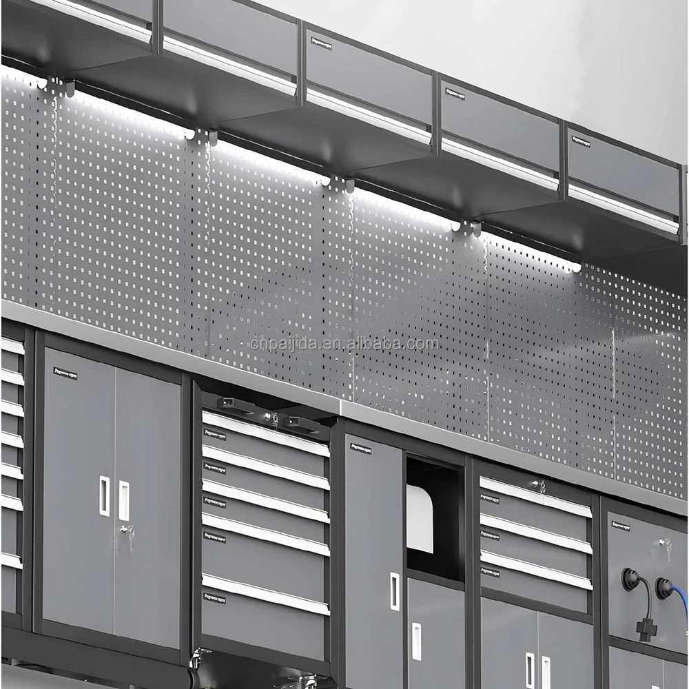 Garage Cabinet Tool Storage Workshop Cabinet Workbench Heavy Duty Garage Cabinet System Modular Workstation Workshop CabinetATV&