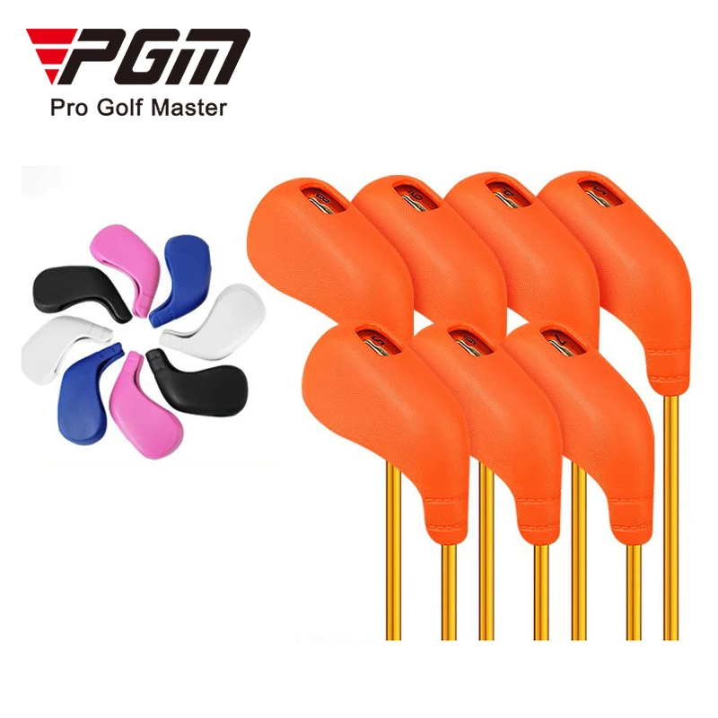 

PGM golf club head cover soft rubber iron iron cover full set of 8 installation manufacturers direct supply