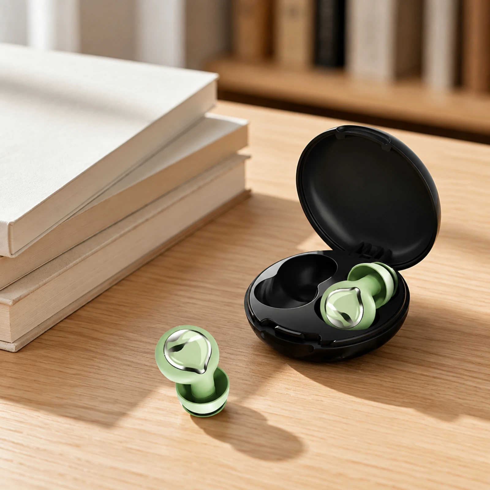 Silicone in-Ear Filter Earplugs Waterproof Silicone Ear Plugs Earplugs with Storage Case Washable Portable for Sleeping