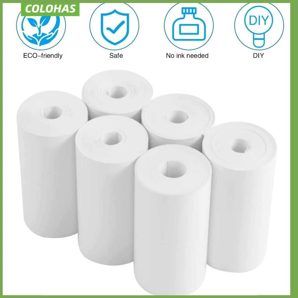 10PCS 57*25mm 30 MM Thermal Paper White Children Camera Instant Print Kids Camera Printing Paper Replacement Accessories Parts