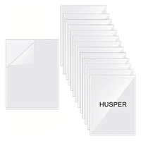 50 PCS Self-Adhesive Laminating Sheets, 2.9 x 4.1 Inches Clear TransparentLaminating Sheets No Machine Needed