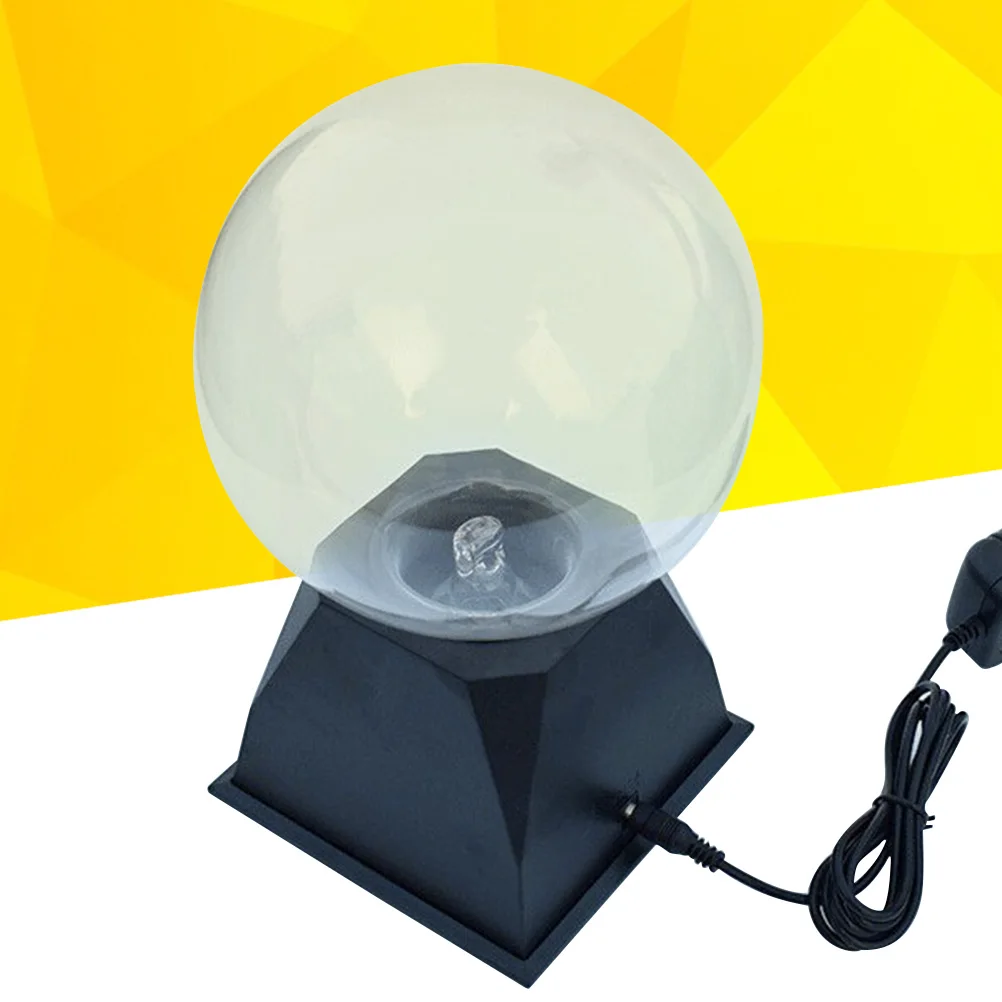 6-inch stembediening plasmaballamp Interactieve statische elektriciteitsweergave Wetenschappelijke us-stekker Zwart rood licht