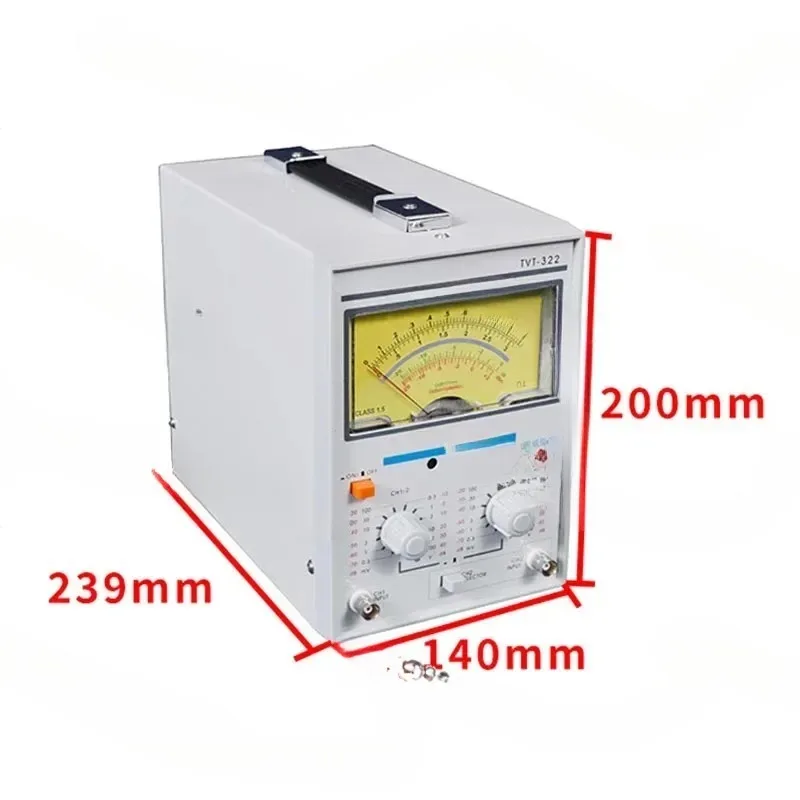 

TVT-322 AC Single-pointer Double-pointer Millivoltmeter High-precision Dual-channel Voltmeter 50/60HZ