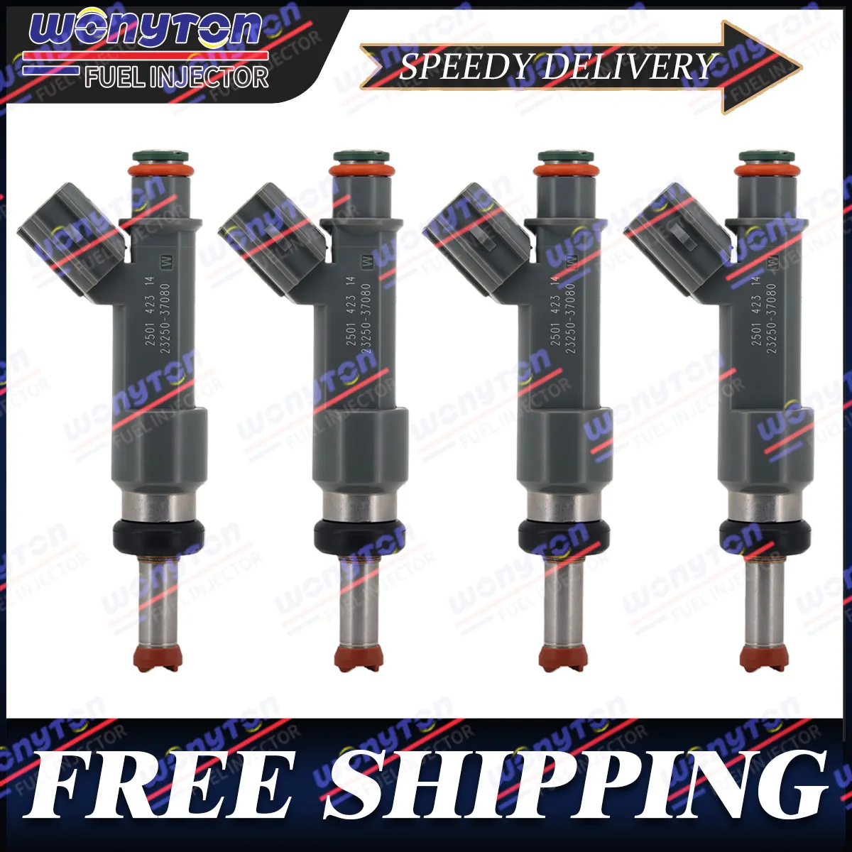 

Комплект из 4 топливных форсунок для Toyota Prius 1.8L Hybrid EV 2016-2022 гг. — 23250-37080