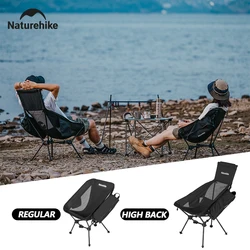 Naturehike Camping Hight Back Moon Chair Outdoor Portable Triangle Folding Relax Chair Clamshell Ultralight Chairs Backpacking