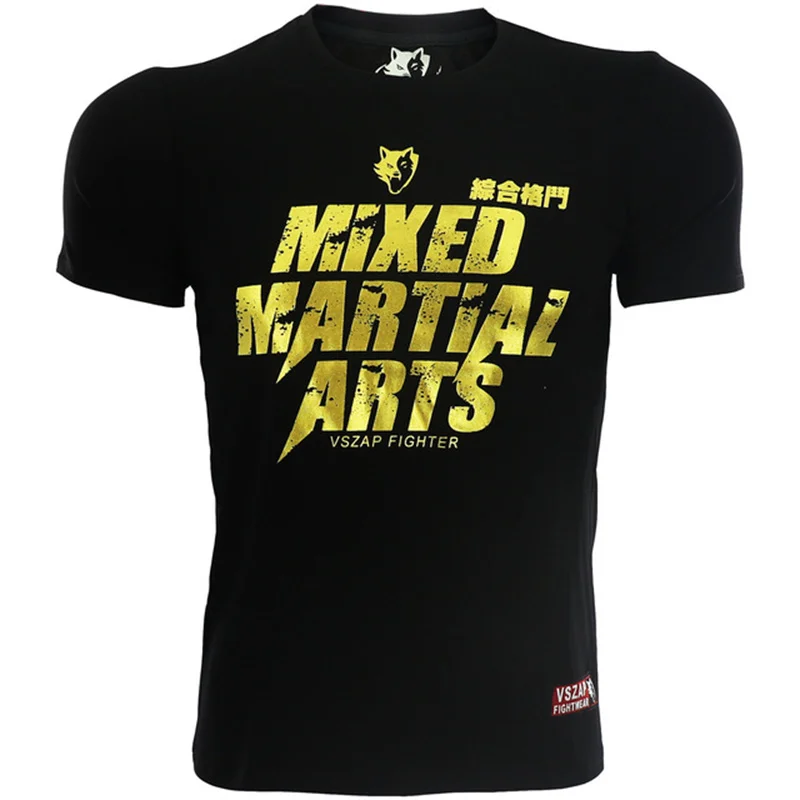 Herren Muay Thai T-Shirt Sommer Schnelltrocknend Bequemes Atmungsaktives Shirt Modisches Fitness-T-Shirt Lässiges O-Ausschnitt Kurzarm-Oberteil – Detail 14