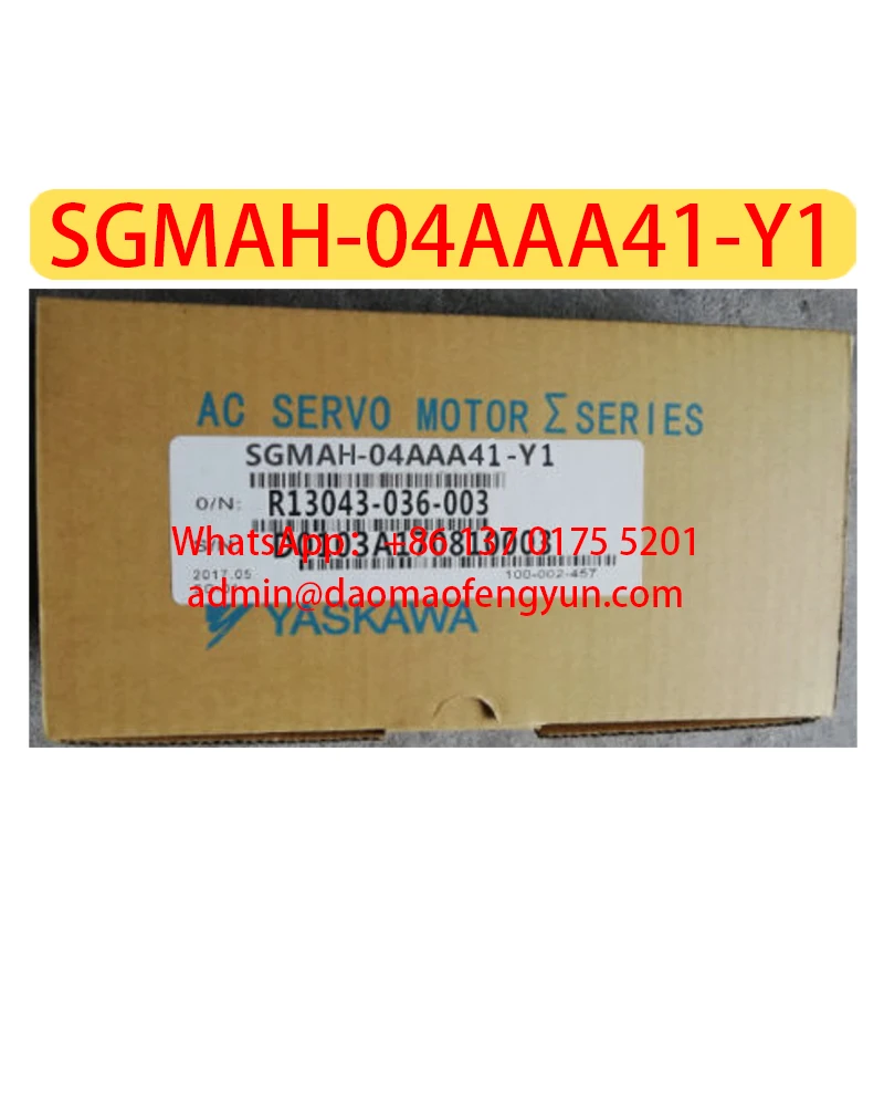 

SGMAH-04AAA41-Y1 Brand New Servo Motor SGMAH 04AAA41 Y1，Fast shipping