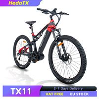 HedaTX TX11 Mid Drive Electric Bike Adults 48V 1000W 15Ah Battery Urban Electric cycle 27.5 Inch E Hydraulic Bike E E