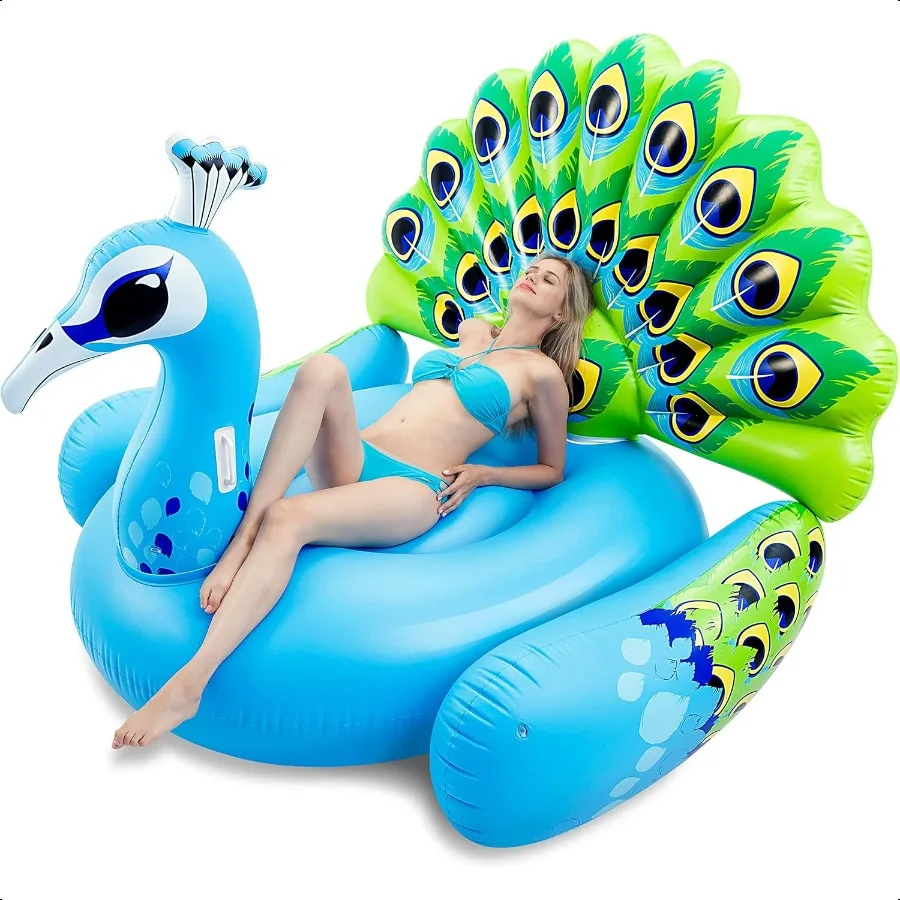 

Iatable Peacock Pool Float Giant Peacock Fun Beach Floaties Pool Party Decorations Adult Size Iatable Animal Summer Swim Pool R