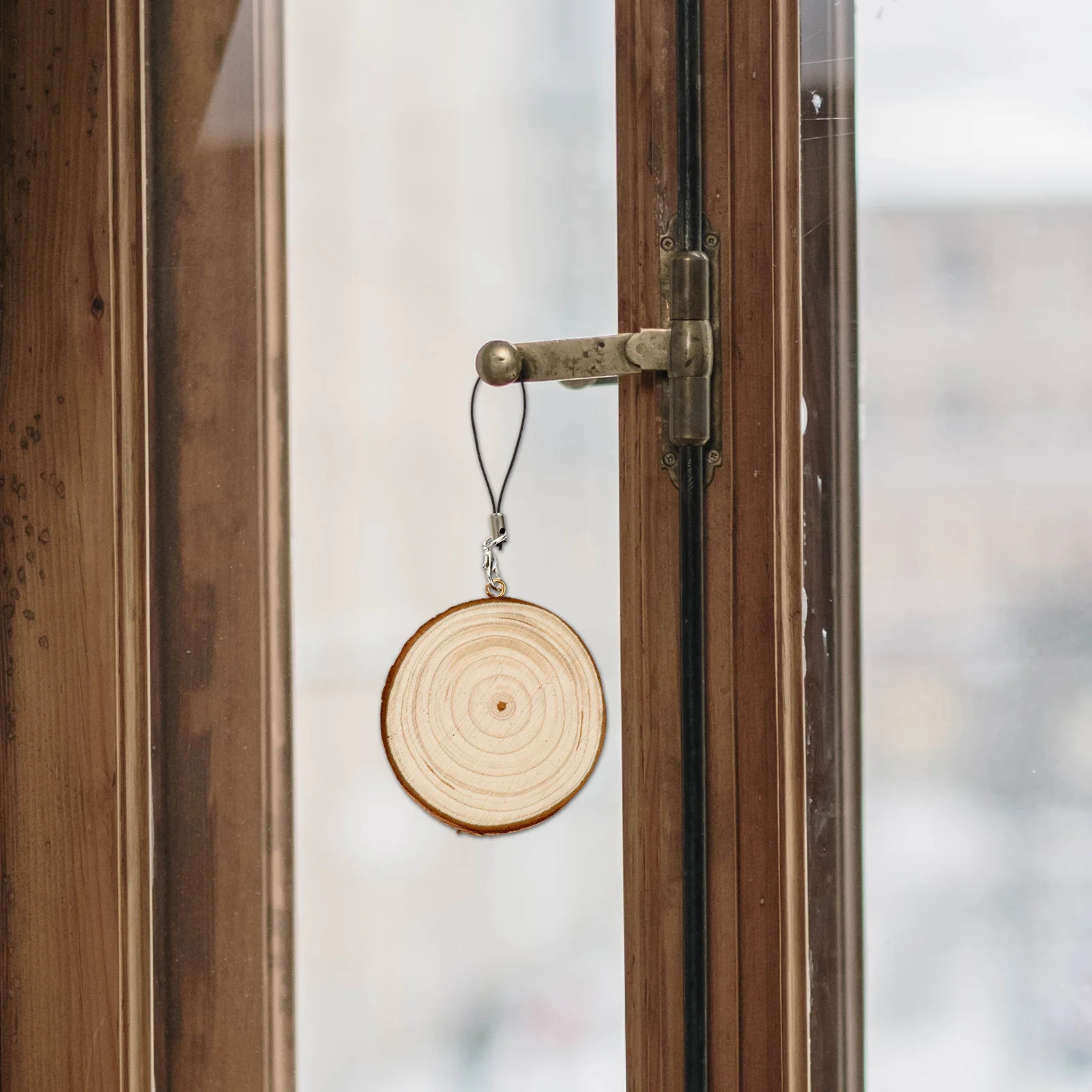 

5pcs Wooden Cutouts Unfinished Natural Wood Slices For Diy Graffiti Crafts Kids Party Supplies Home Wall Decor Hand-Painted