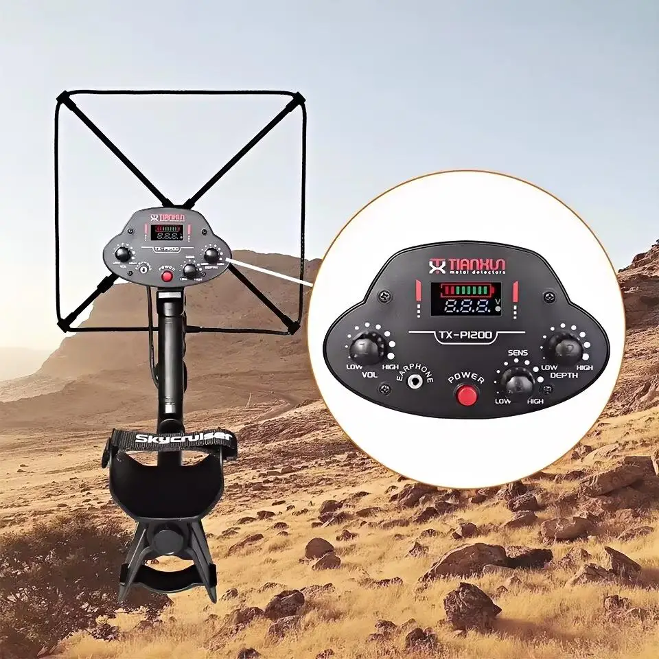 PI200 Pulse Induction Metal Detector Professional Long Range Deep Gold Underground Detector New Arrival for Serious Detecting En